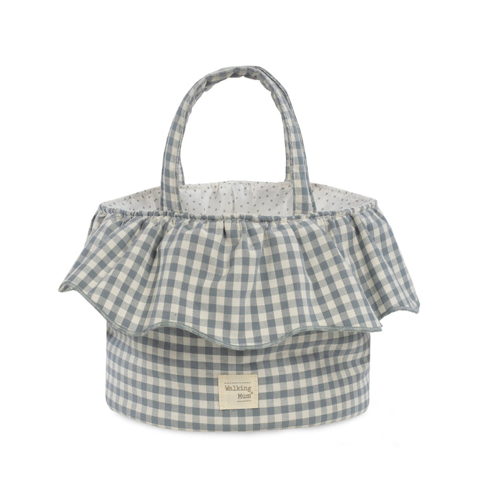 Walking Mum Cesta Organizadora Home Praliné Vichy Matcha
