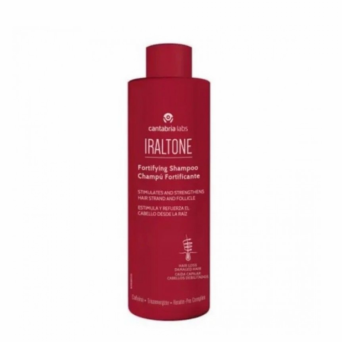 Iraltone Fortifying Shampoo, 400 ml bottle.