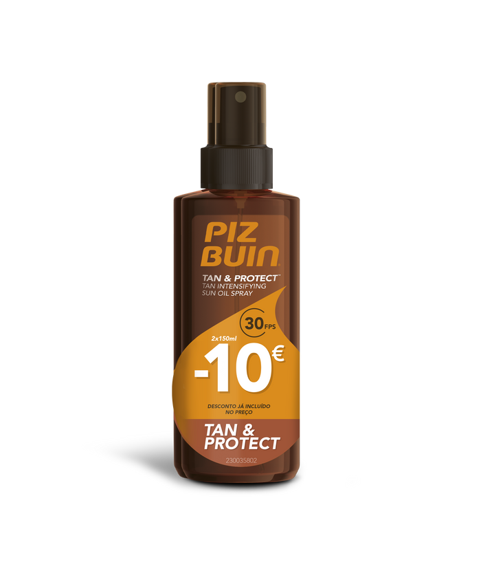 Piz Buin Tan & Protect FPS30 Óleo Spray Intensificador de Bronzeado 2x150mL