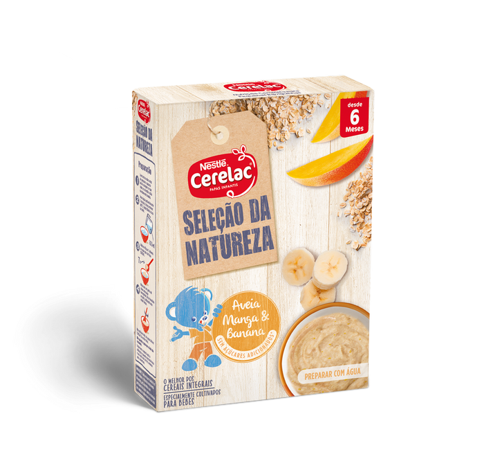 Nestlé Cerelac Seleção da Natureza Aveia Manga Banana Láctea 240g