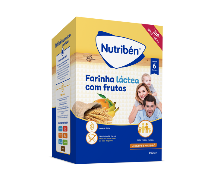 Nutribén milk-based cereal with fruit 600g