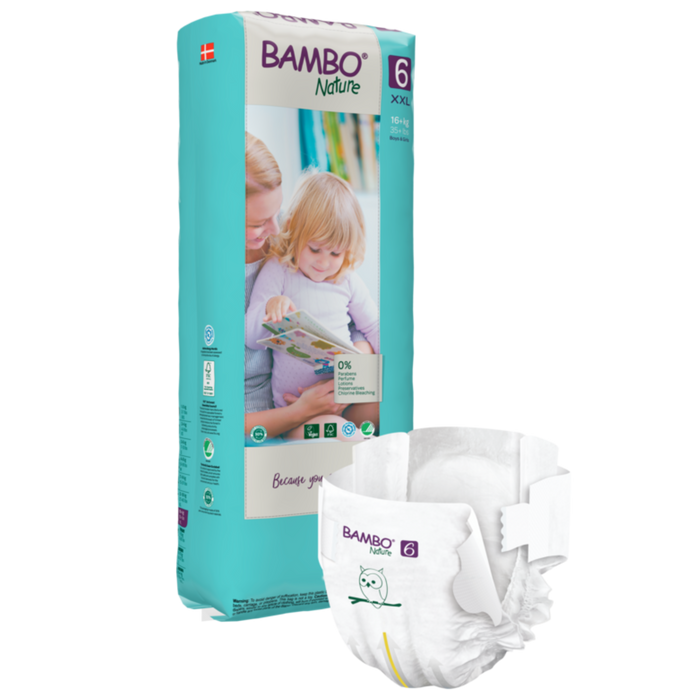 Bambo PACK XL Eco-Friendly Diapers Size 6 16kg+