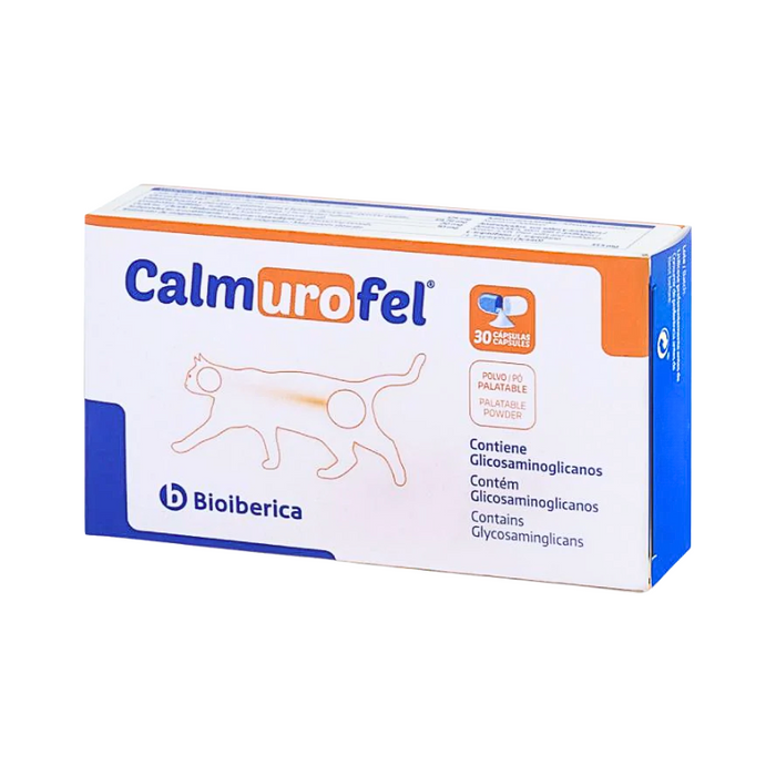 Bioiberica Calmurofel 30 Cápsulas – Suplemento Urinário para Gatos