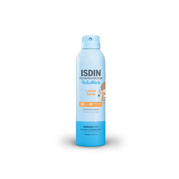 Isdin Fotoprotector Pediatrics Lotion Spray SPF50 250ML - Protetor solar corporal em loção hidratante, para crianças