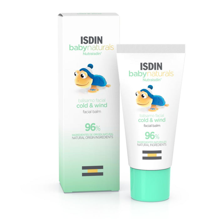 Isdin Babynaturals Bálsamo facial Cold & Wind 30ML - Bálsamo facial para ajudar a reparar a pele do bebé agredida pelo frio ou vento