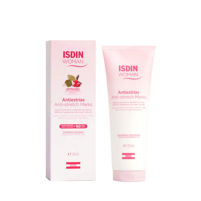 Isdin Woman Anti-Stretch Mark Cream 250ml - Cream to prevent and reduce stretch marks.