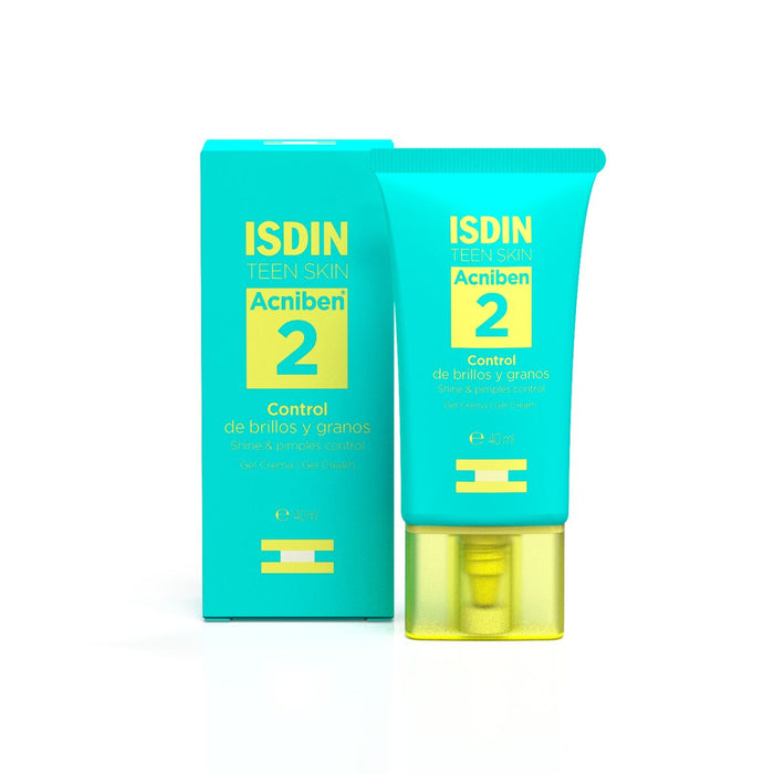 Isdin Acniben Gel-Creme facial 40ML - Cuidado hidratante que controla borbulhas e o brilho