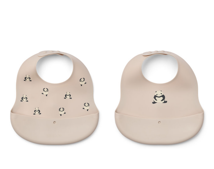 Liewood Tilda Silicone Bib2Pack Panda LW12711