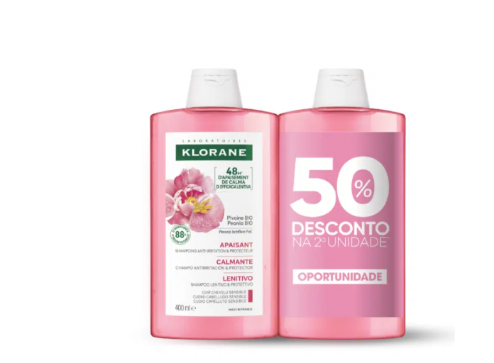 Klorane Capilar Champô Peonia 400Ml Duo
