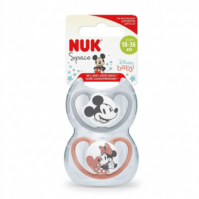 Nuk Space Disney Minnie Chupeta Silicone 18-36M X2