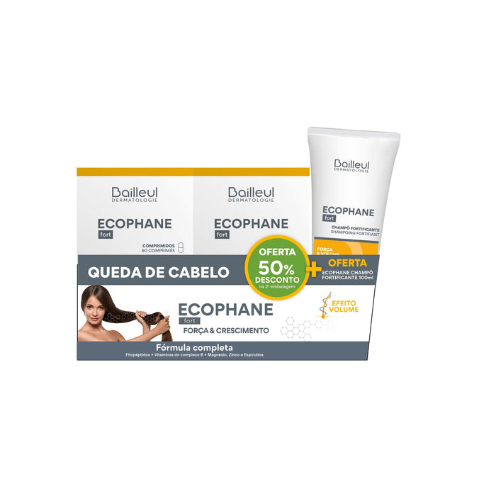 Ecophane Fort 2 x 60 comprimidos + Champô FORT 100 mL