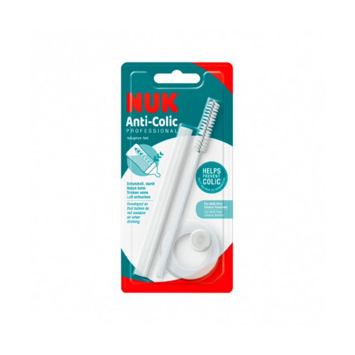 Nuk First Choice+ Anticólicas Palhinha + Escovilhão Biberão