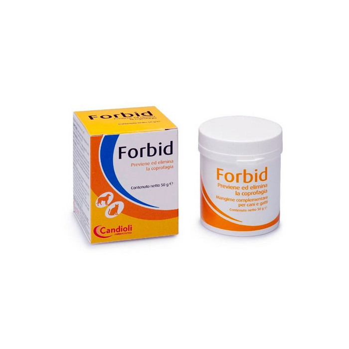 Candioli Forbid Pó Anti-Coprofagia para Cães e Gatos – 50g