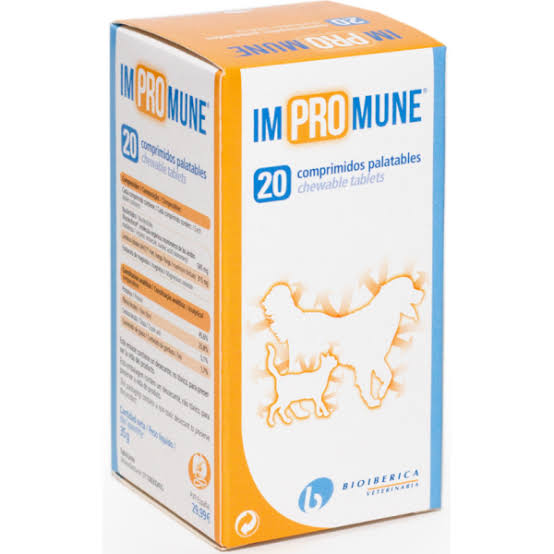 Bioiberica Impromune 20 Comprimidos – Suplemento de Reforço Imunitário para Cães e Gatos