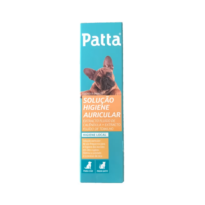 Patta Solução de Higiene Auricular 125ml – Limpeza de Ouvidos para Cães e Gatos