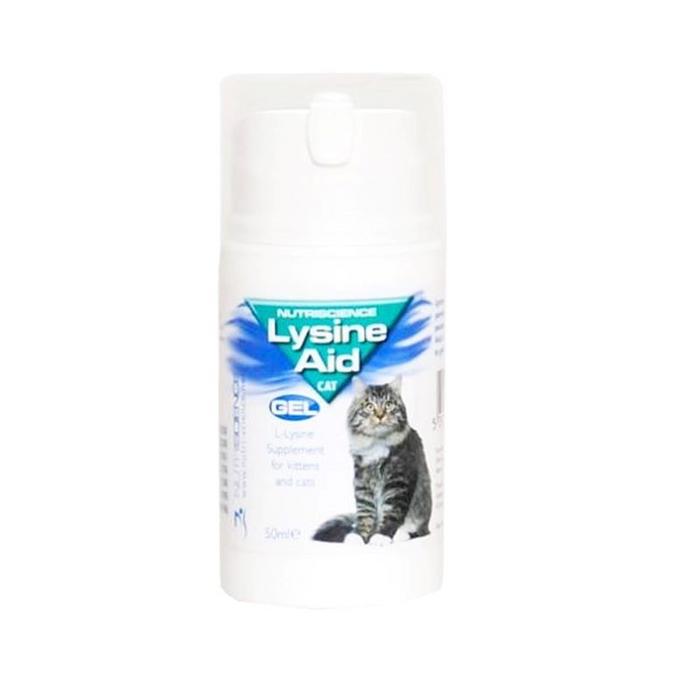 NutriScience LysineAid Gel Oral para Gatos (Herpesvírus Felino) – 50ml