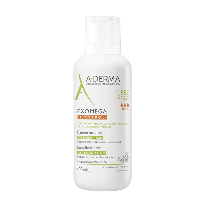 A-Derma Exomega Control Balm for Dry to Atopic Skin 400mL