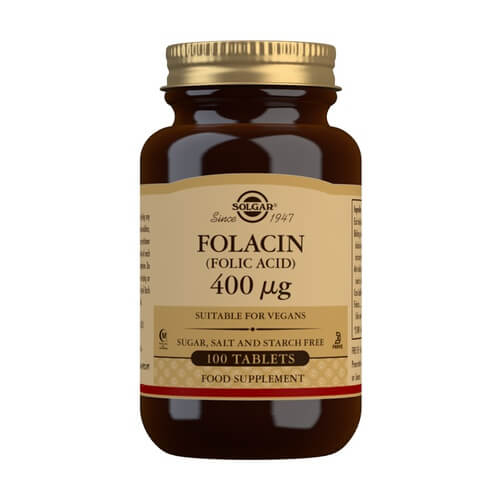 Solgar Ácido Fólico 400 mcg 100 comprimidos