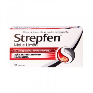 Strepfen Mel e limão 875 mg x 16 pst