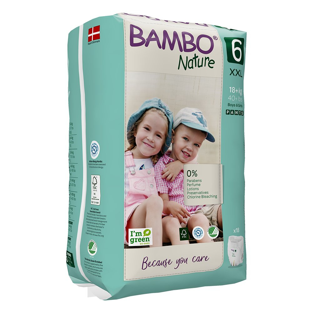 Bambo Nature Cueca-Fralda T6 (16Kg+) 18 Unidades