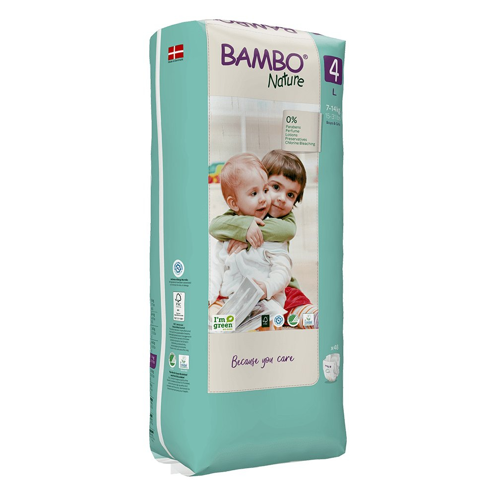 Bambo Nature Fralda T4 (7-14Kg) 48 Unidades