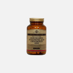 Solgar Glucosamina, Ácido Hialurónico, Condroitina e MSM 60 comprimidos