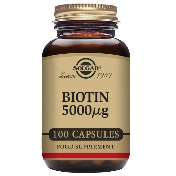 Solgar Biotina 5000mcg 100 cápsulas