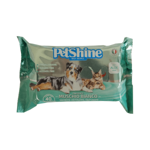 PetShine Toalhita Almiscar  40 Unidades