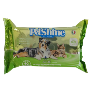 PetShine Toalhita Aloe 40 Unidades