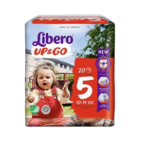 Libero Fralda UP&GO 5 (10/14kg) 20 Unidades