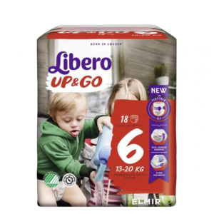 Libero Fralda UP&GO 6 (13/20kg) 18 Unidades