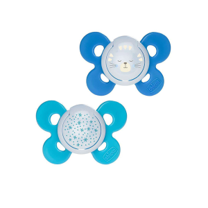 Chicco Chupeta Pack Physio Comfort Night Silicone Menino 16-36m