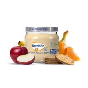 Nutribén Boião Maçã Laranja Banana e Bolacha 120g