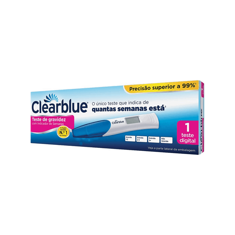 Teste de Gravidez Clearblue com Indicador de Semanas