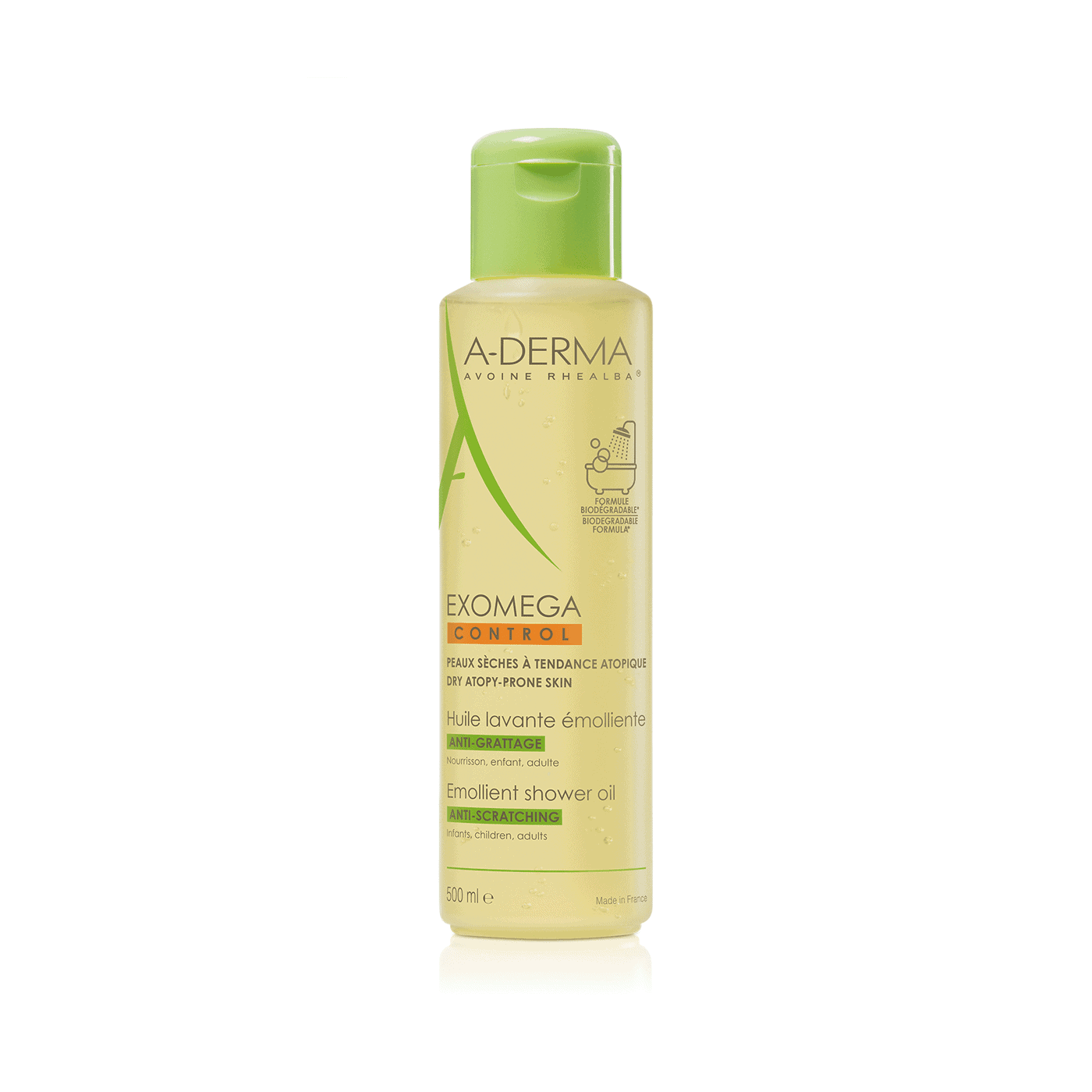 A-Derma Exomega Control Óleo De Duche 500mL