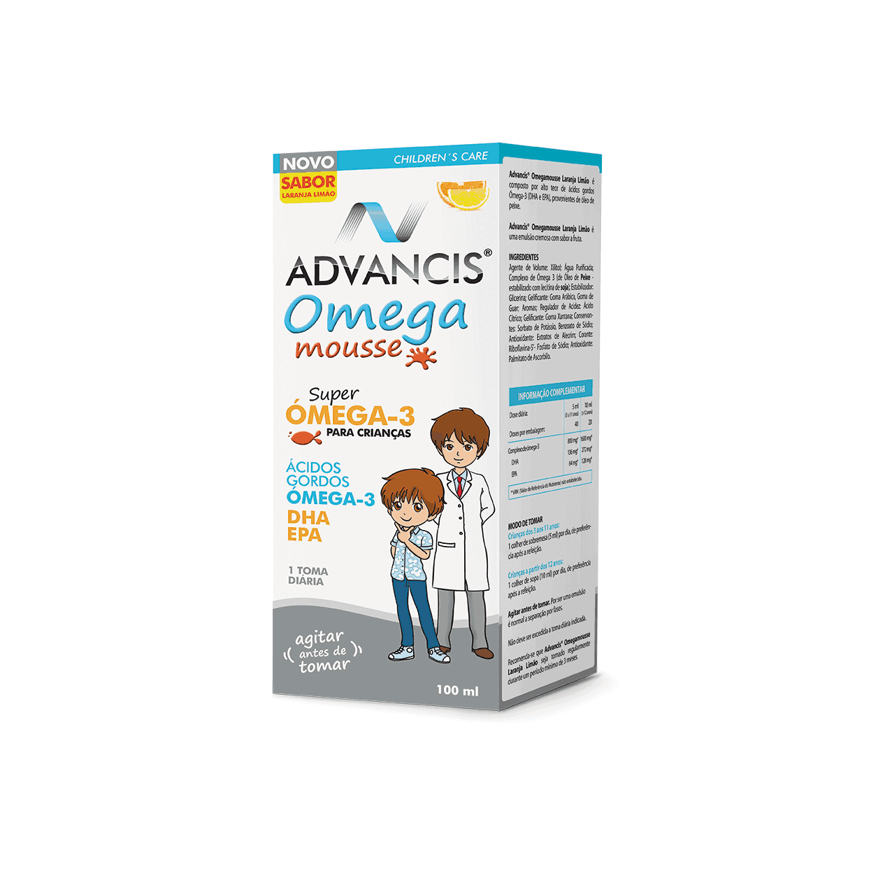 Advancis Omega Mousse Laranja/Limão 100mL