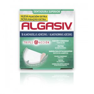 Algasiv Almofadas Adesivas Dentes Superiores 18 Unidades