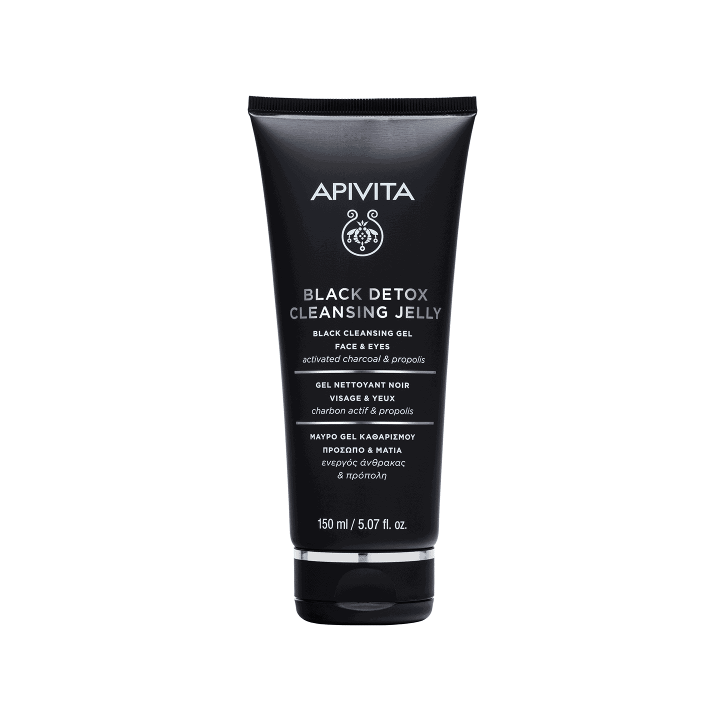 Apivita Gel Preto Detox Rosto e Olhos 150mL