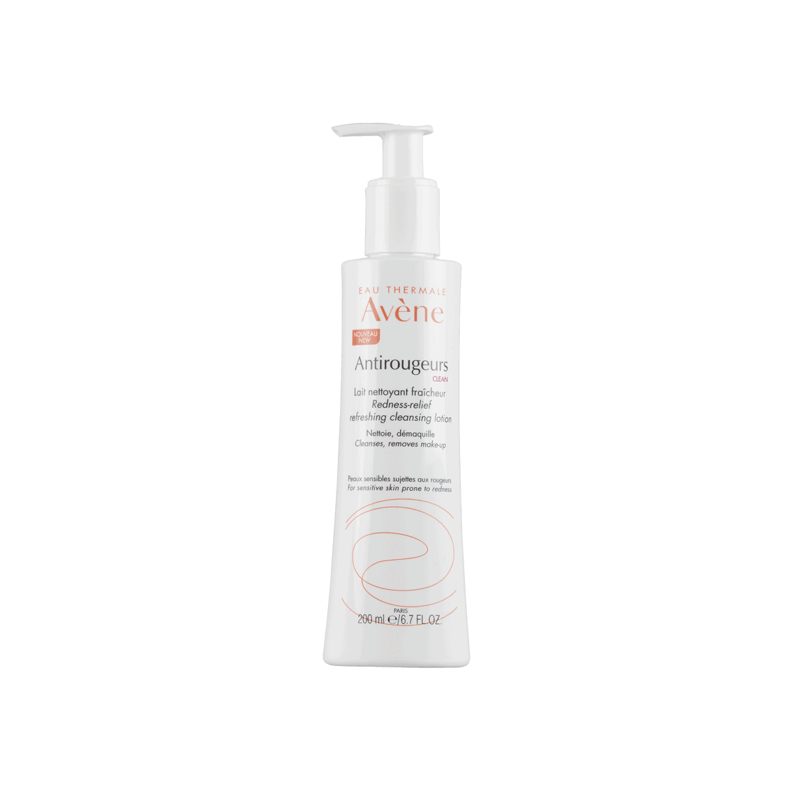 Avène Antirougeur Clean Leite Refrescante 200mL