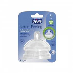 Chicco Tetina Pack Natural Feeling em Silicone Regular (4m+)