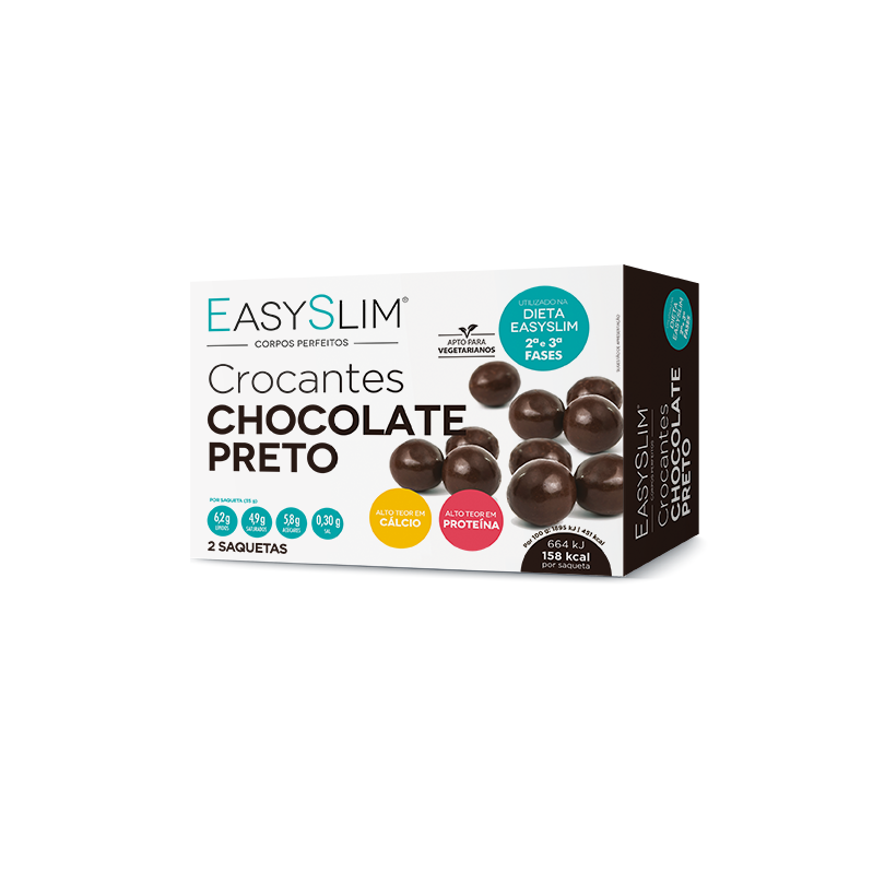 Easyslim Crocantes Chocolate Preto 2 Saquetas