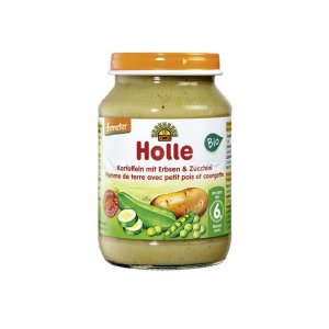 Holle Bio Boião Puré de Batata, Ervilhas e Curgete 190g 6m+