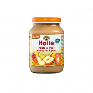 Holle Bio Boião Puré de Maçã e Pêra 190g 4m+