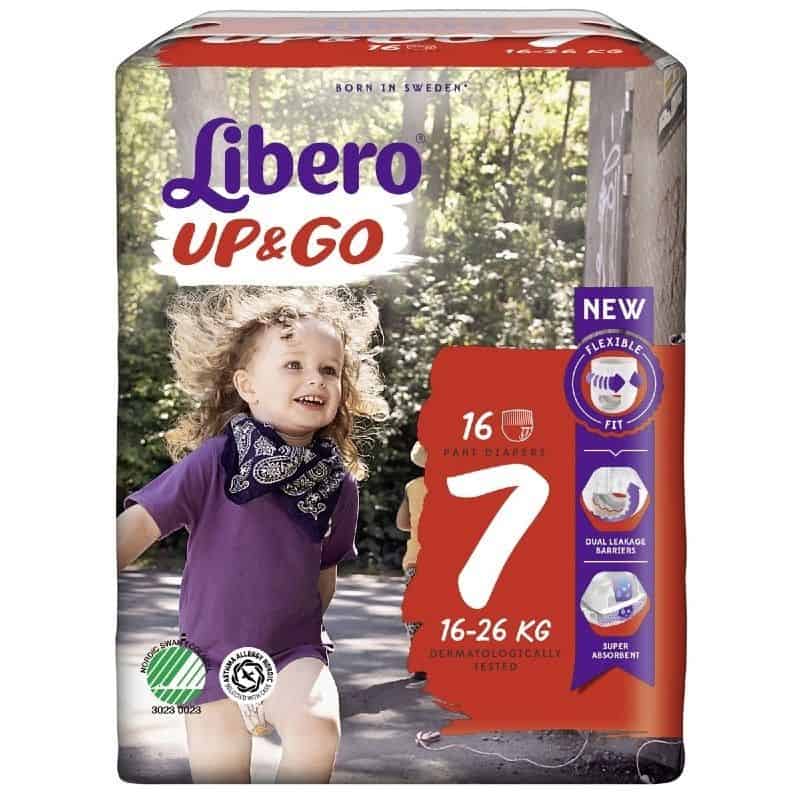 Libero Fralda UP&GO 7 (16/26kg) 16 Unidades