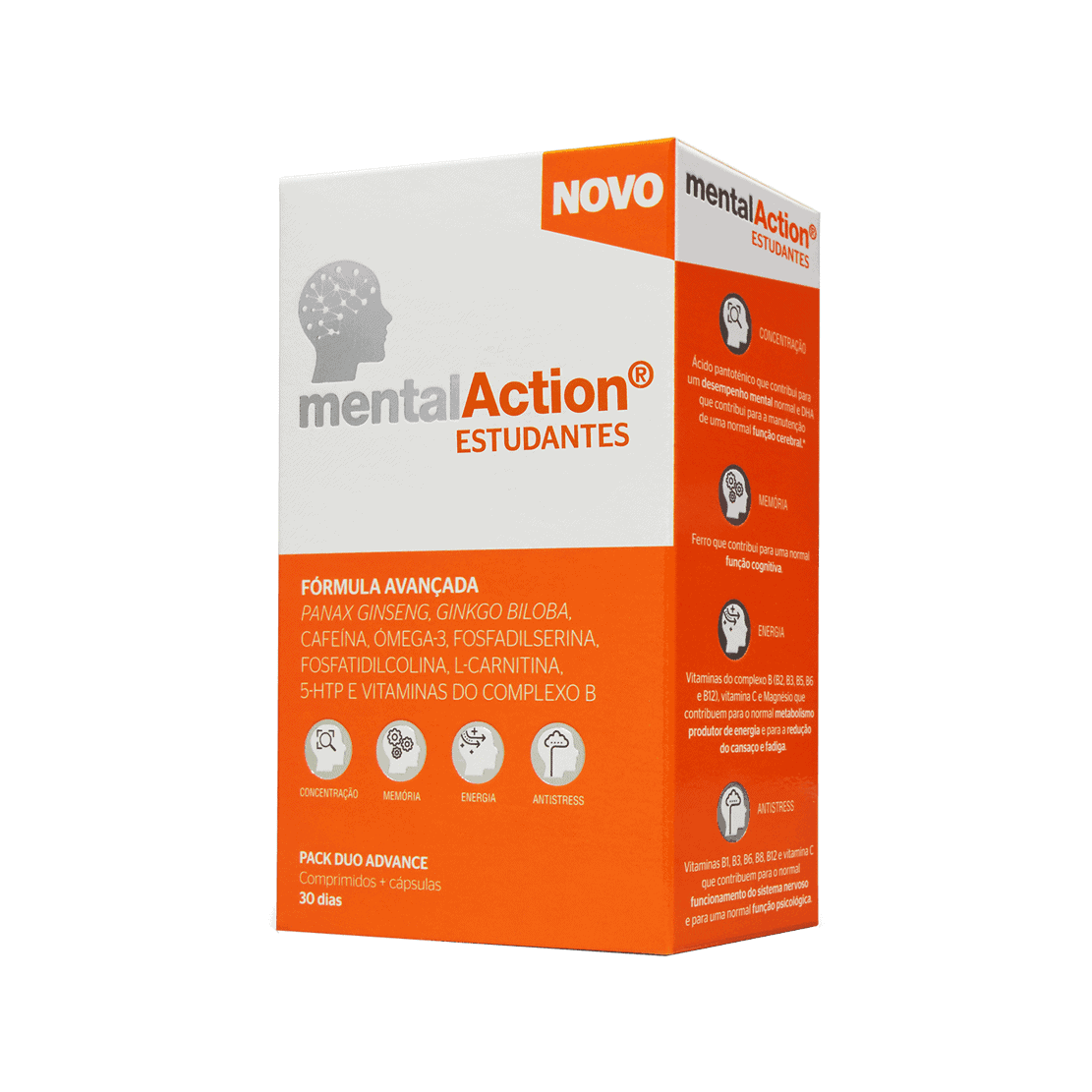 Mentalaction Estudante 30 Comprimidos + 30 Cápsulas