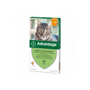 Advantage Gato Pipeta 4x0,4mL Até 4kg