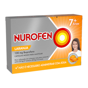 Nurofen 100 mg x 24 cáps mole p/mastigar
