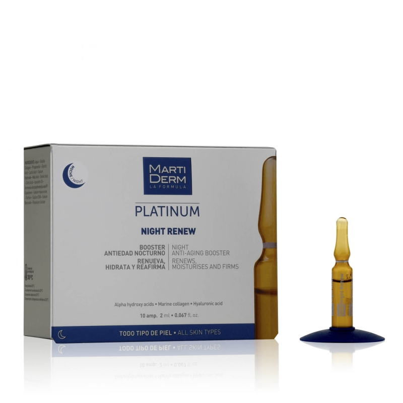 Martiderm Platinum Night Renew 2mL x 10 Ampolas