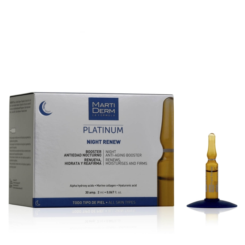 Martiderm Platinum Night Renew 2mL x 30 Ampolas