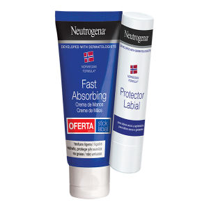 Neutrogena Creme de Mãos Textura Ligeira com oferta de Stick Labial